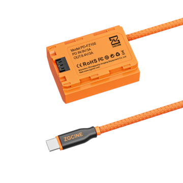 Cavo di alimentazione della batteria fittizia Zgcine per serie Sony Camera: A7 IV, A7 III, A6700, FX3, FX30, ZV-E1, A9