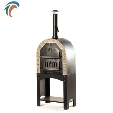 Outdoor BBQ Barbecue Grill Big Size Stove Fire Pit Charcoal or Wood Trolley Cold Rolled Steel Trolley Wheel Market Trolley