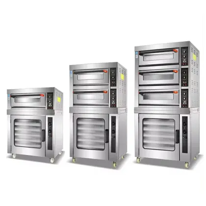 Intelligent Temperature Control Commercial Deck Oven with Fermentation Tank and Wake-up Box