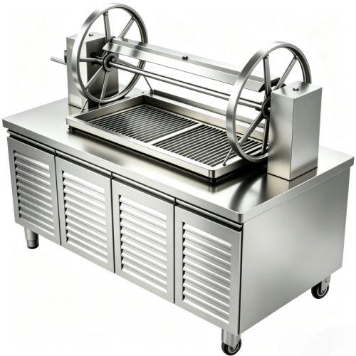Качающийся аргентинский угольный гриль Parrilla