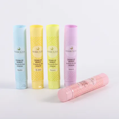 Skin care lotion soft plastic tube packaging
