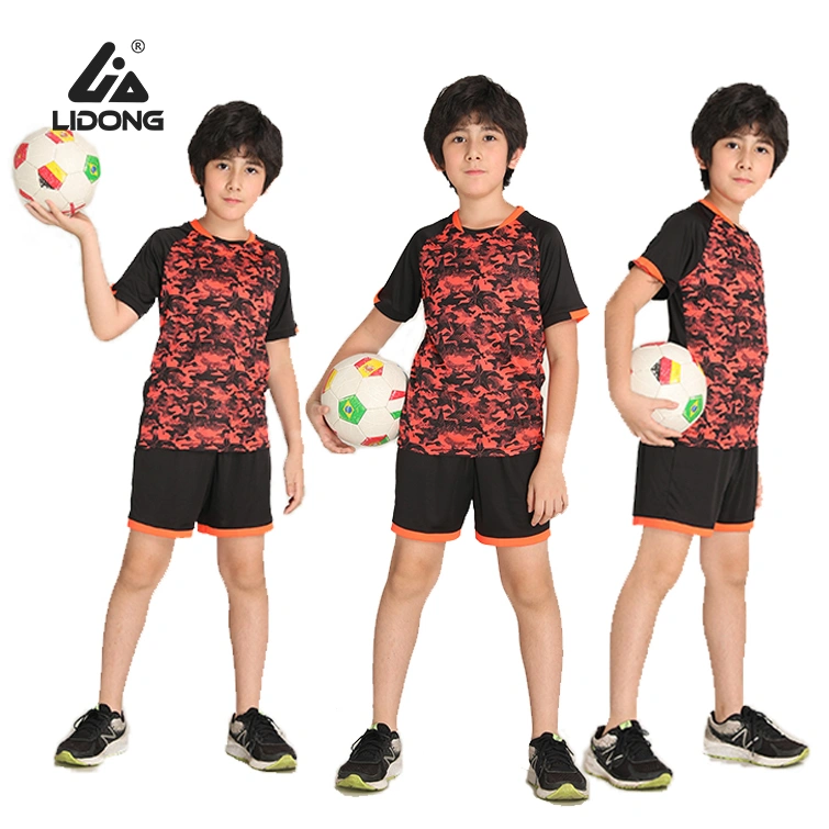 China Camisetas de fútbol para niños Uniformes de fútbol equipo Fabricantes