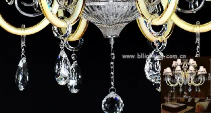 Luxury crystal chandelier with glass chandelier bohemia