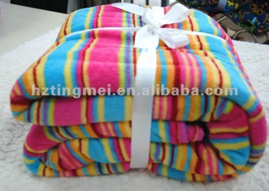 100% polyester fleece coral blanket
