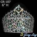 Coronas y tiaras de concurso 6" custom rhinestone AB