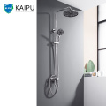 Chrome Exposed Bathroom Rainfall Shower Faucet System