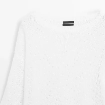 Women's 100% linen knitted sweater