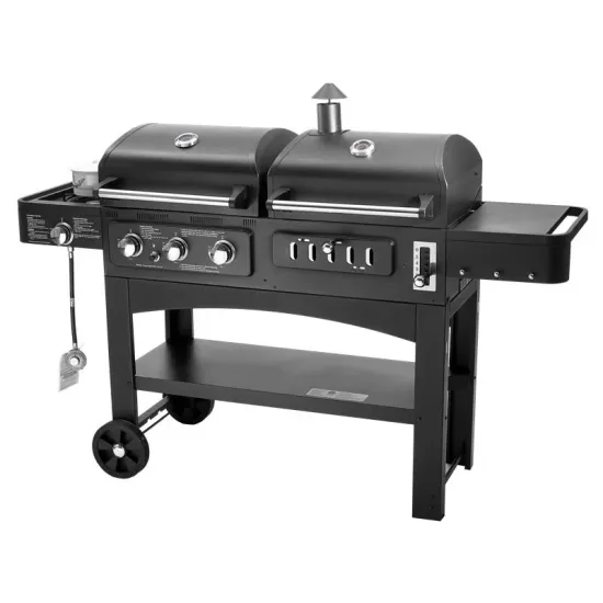 Large Outdoor Gas and Charcoal BBQ Grills Backyard Party Barbecue Grill Family Party Outdoor BBQ Grill