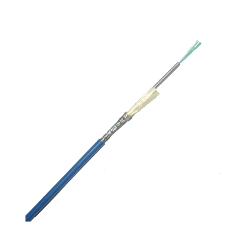 Fibra óptica blindada fo cabo 2 fibras um tubo 2,0 mm 3,0 mm