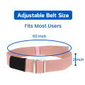 Senior Light Pink Metal Buckle Gait Belt