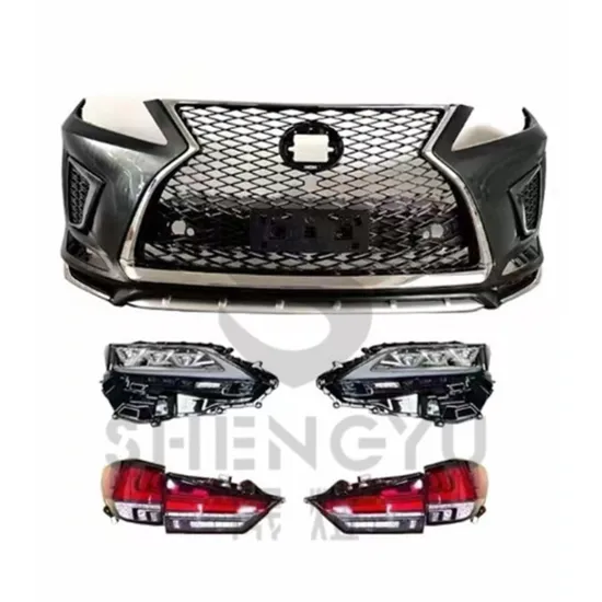 Upgrade Your Lexus RX 2016-2019 to 2020-2022 F-Sport Body System: Front Bumper, Grille, Headlights, and Taillights