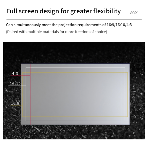 Wall-mounted home theater Ultra-narrow Edge Frame Screen