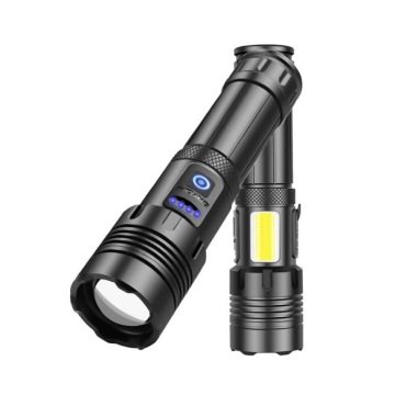 COB Strong Light Flashlight P70 Telescopic Zoom