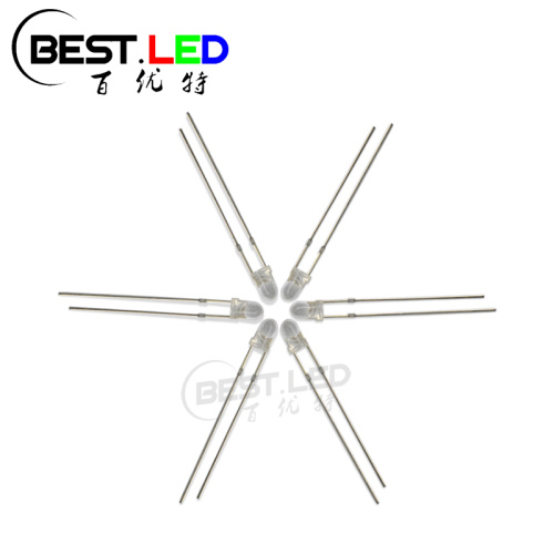 Low Price Clear Round Top 3mm Red LED