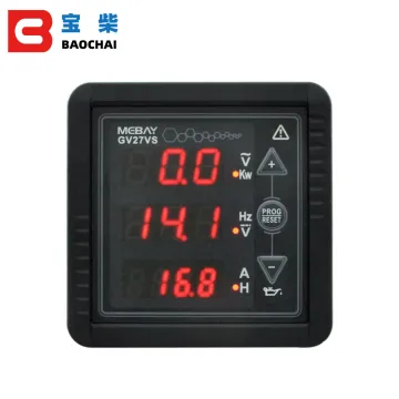 Genset Spare Parts: GV27VS Digital Display Instrument for Voltage, Frequency, and Current