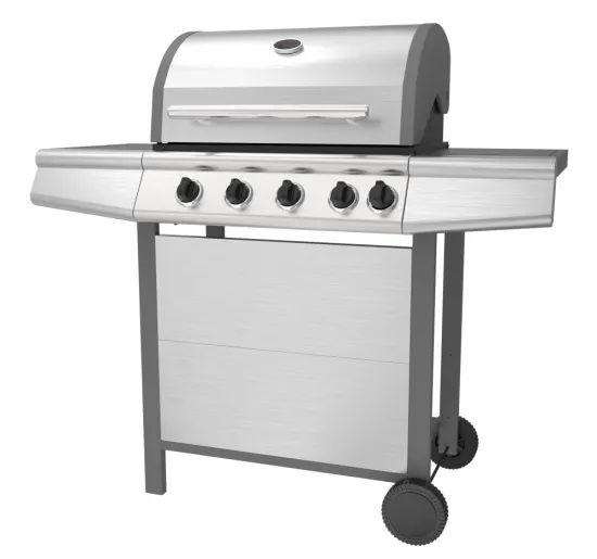 Four Burner Gas BBQ with Side Burner