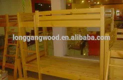 Children's Double wooden bed solid wood bed crown