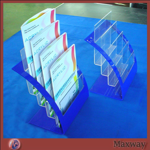 Angled 4 Tiers Acrylic/Perspex/Lucite CD/DVD Display Dispenser