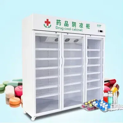 2 Door Air Cooling Beverage Cooler Beverage Cooler Drink Refrigerator