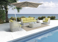 Modern aluminium PE Rattan Sofe set meubilair