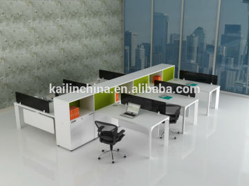 Gree factory direct price trade assurance customized green material open desk office workstation for 6 people