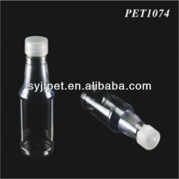 plastic tansparent pet bottle 180ml