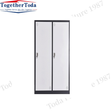 Stål dubbel dörrskåp med låsande metallskåp