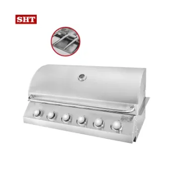 Outdoor Kitchen Stainless Steel 6 Burner Gas Built in Barbecue Grill BBQ Grill