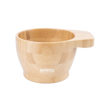 Eco-Friendly Bamboo Tint Bowl with Handle for Hair Coloring