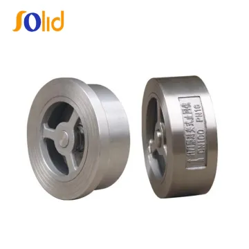 CF8M Stainless Steel Spring Loaded Wafer Type Check Valve