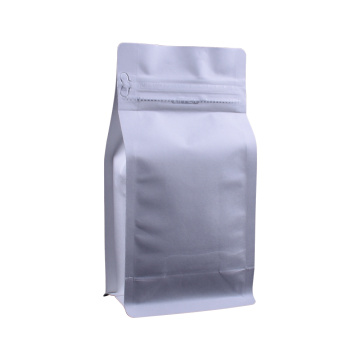 printed aluminum flat bottom empty coffee bag with valve