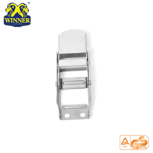 2 Inch White Zinc Webbing Buckle Steel Overcenter Buckle