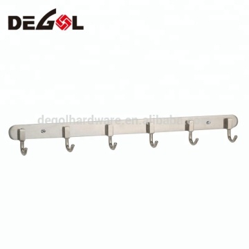 J shape stainless steel door mounted coat hook