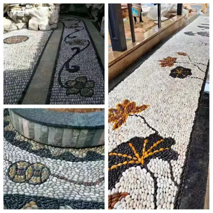 Natural Polished White River Rock Cobbles & Pebbles for Garden Landscaping