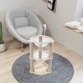 Torre de árvore de gato ecológica interativa, arranhador interno de madeira, vários níveis, playground de escalada, brinquedo suspenso, centro de atividades, cama