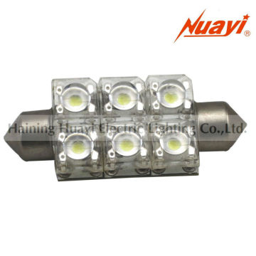 High quality Super flux led lamp T11X41 - 6SF, Auto car bulb