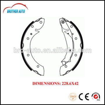 Durable good quality semimetal OEM 4241J8 auto brake shoe for Peugeot Platform brake shoe for motorcycle