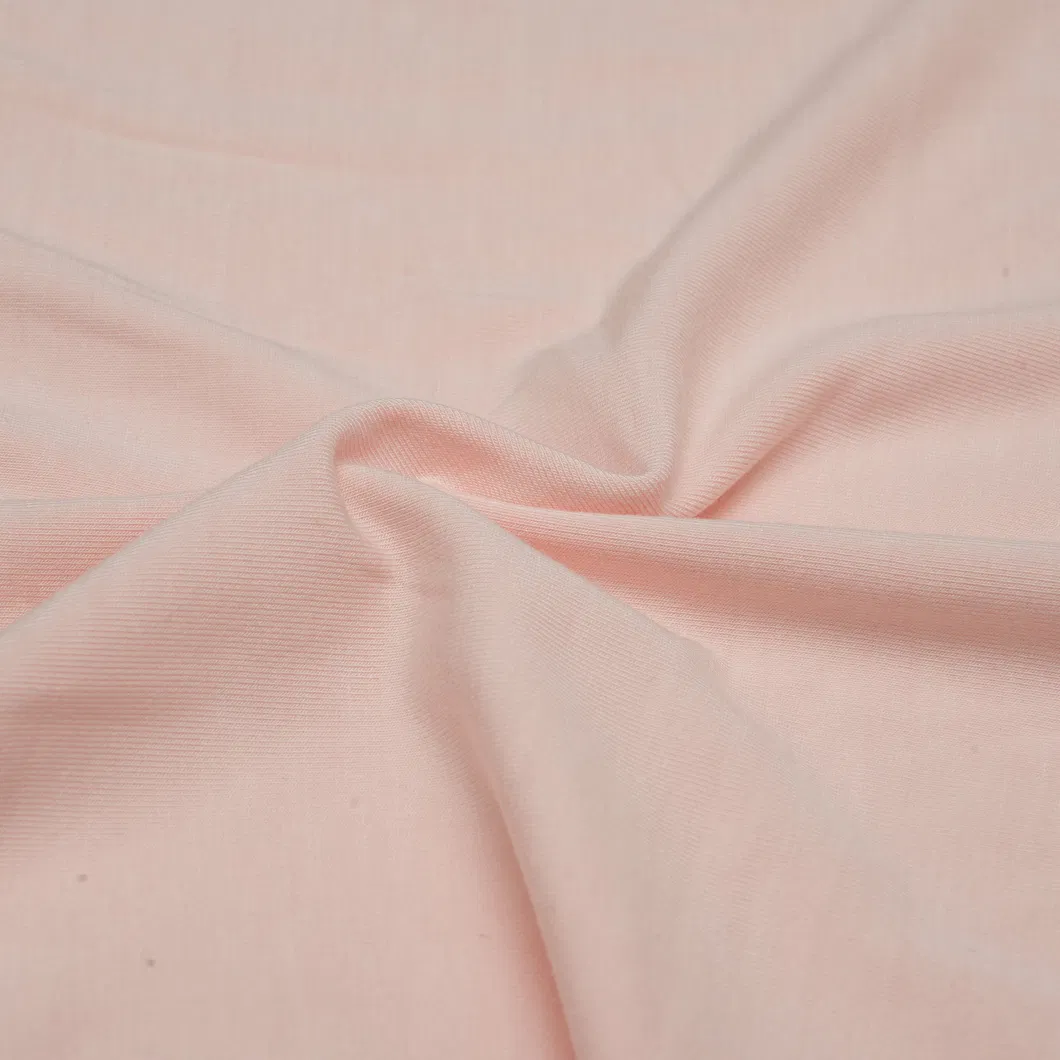 Tecido de malha de jersey simples sólido Rt Spandex com escova