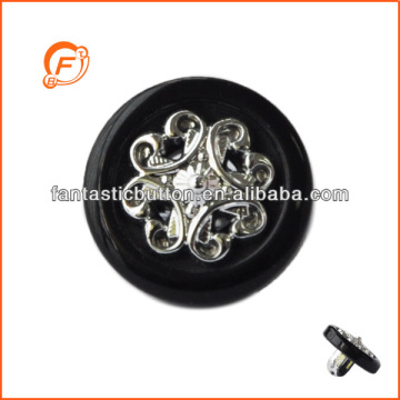 classical shank resin and abs nice black color buttons for childrens clothing