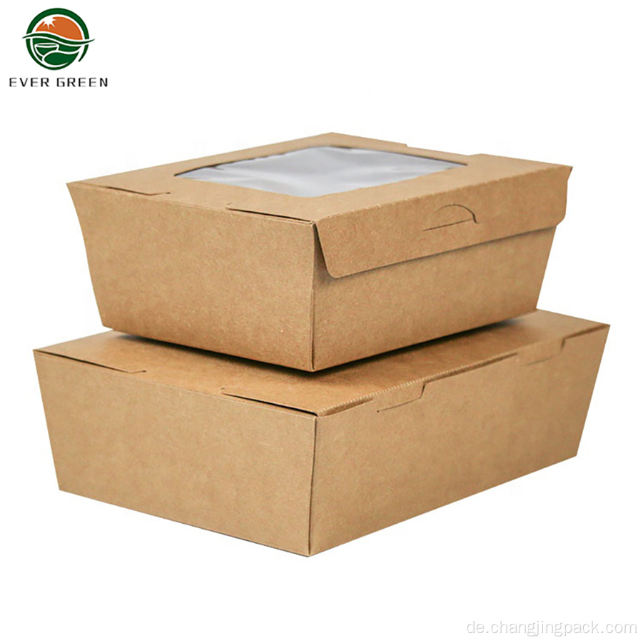 Gesunde Material Backen von Lebensmitteln Verpackung Kraftpapierschalen