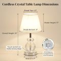 Cordless Glass Orb Lamp Multi-Color Bedside Accent