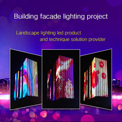 full color led point lights for facade lighting