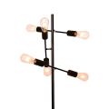 Three-headed rotating lever floor lamp