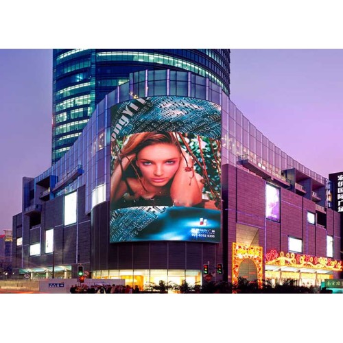 Low Power Consumption Outdoor Curved LED Display