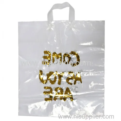 Factory Sale Handle Plastic Fashional Gift Bag 