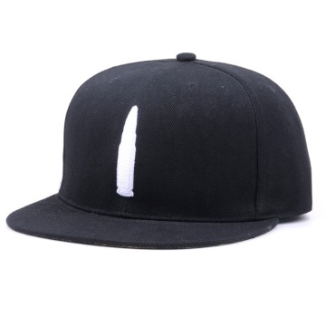Cotton custom flat camo brim 3d puff embroidery snapback cap