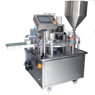 Automatic Yogurt Pudding Ice Cream Jelly Cup Filling and Sealing Machine