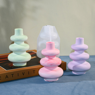 INTODIY Size Circle Vase Silicone Mold for Home Decoration