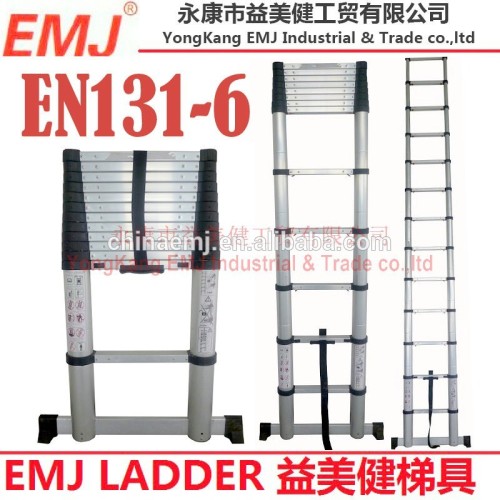 2016Y New slow close Aluminium Ladder Telescopic ladder with EN131-6 certificate