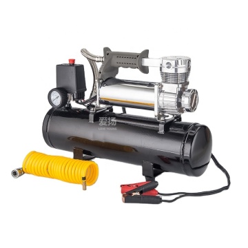 Heavy-Duty Tire Air Pump Compressor with Air Tank for Dust Blowing and Inflation